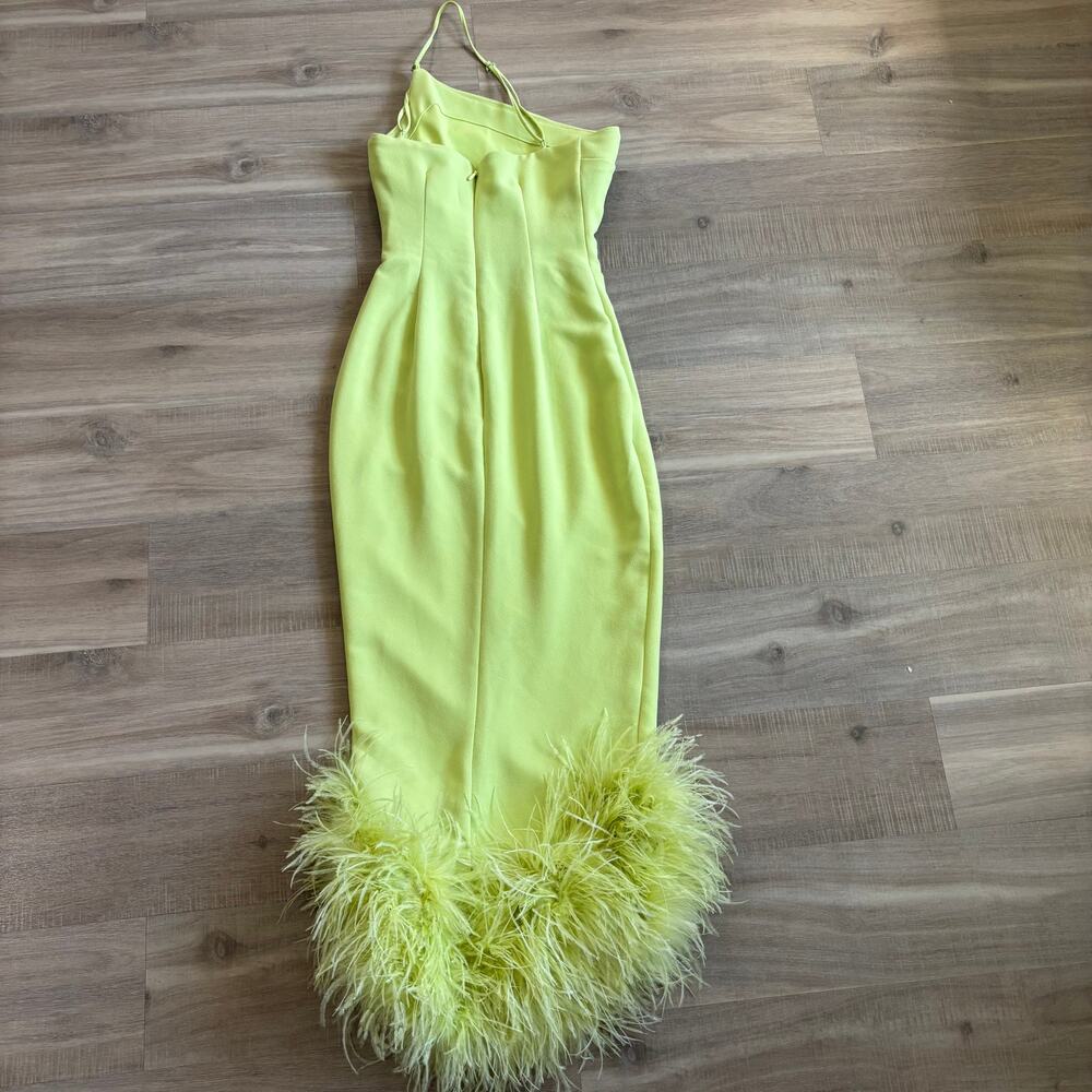 House of CB Alessia Lime Midi Dress Women Size XS - Picture 8 of 8